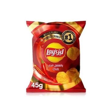 Lays Chips 45Gm, Chilli, 50 Pieces Per Carton